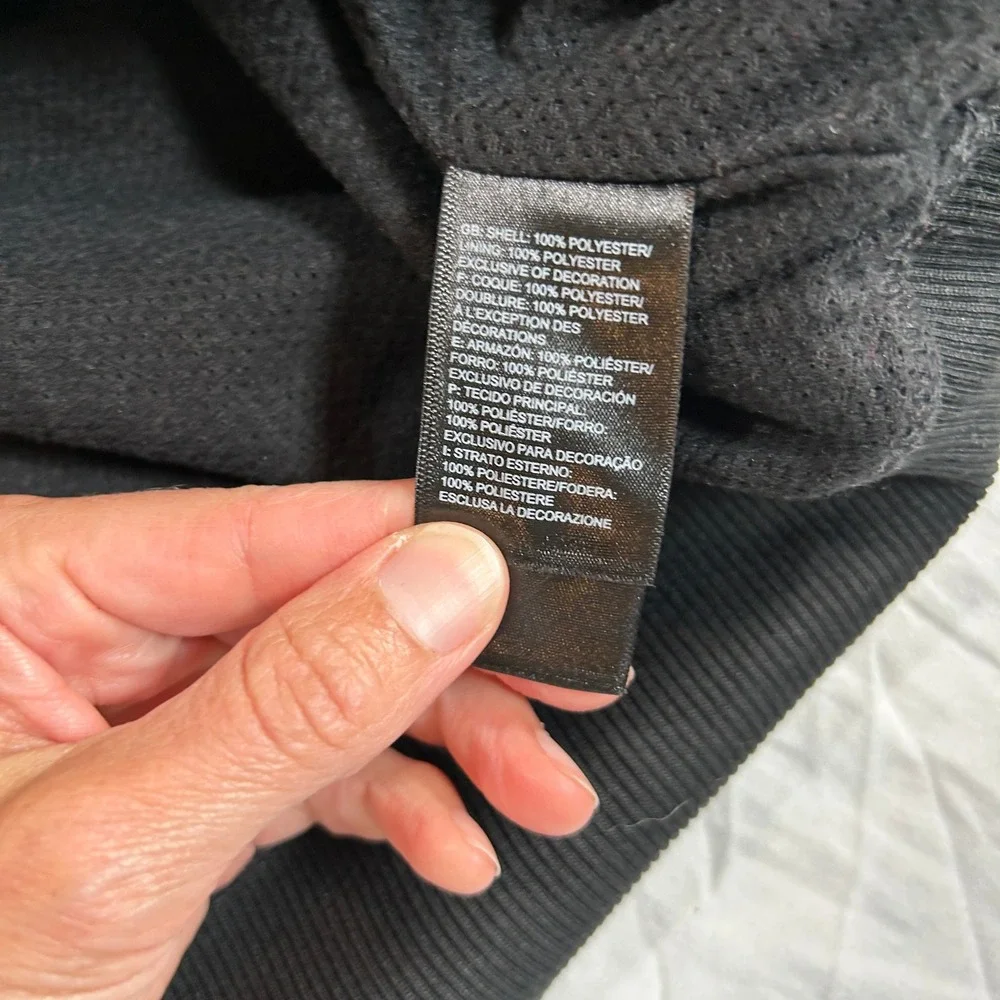 The North Face Mens XXL Black Sherpa Fleece 1/4 Zip Pullover Anorak Jacket